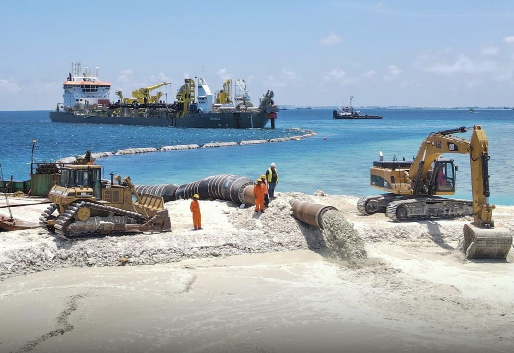Sustainable Land Reclamation using Geotextiles and Dredged Materials